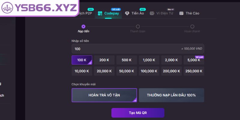 Nạp tiền YSB66 – Hướng Dẫn Chuẩn Xác Cho Người Mới Bắt Đầu 2 Quy trình nạp vốn chuẩn xác